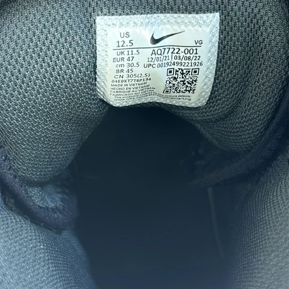 Nike Force Savage Shark 2 Football Cleats Black Mens 12.5 No Box - Picture 11 of 11